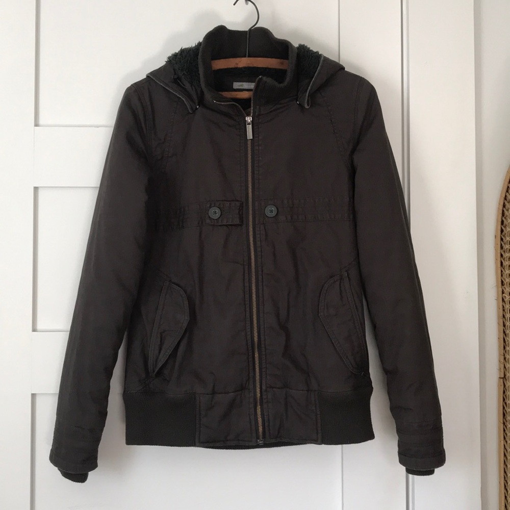 Toad & Co lined jacket with hood sz small